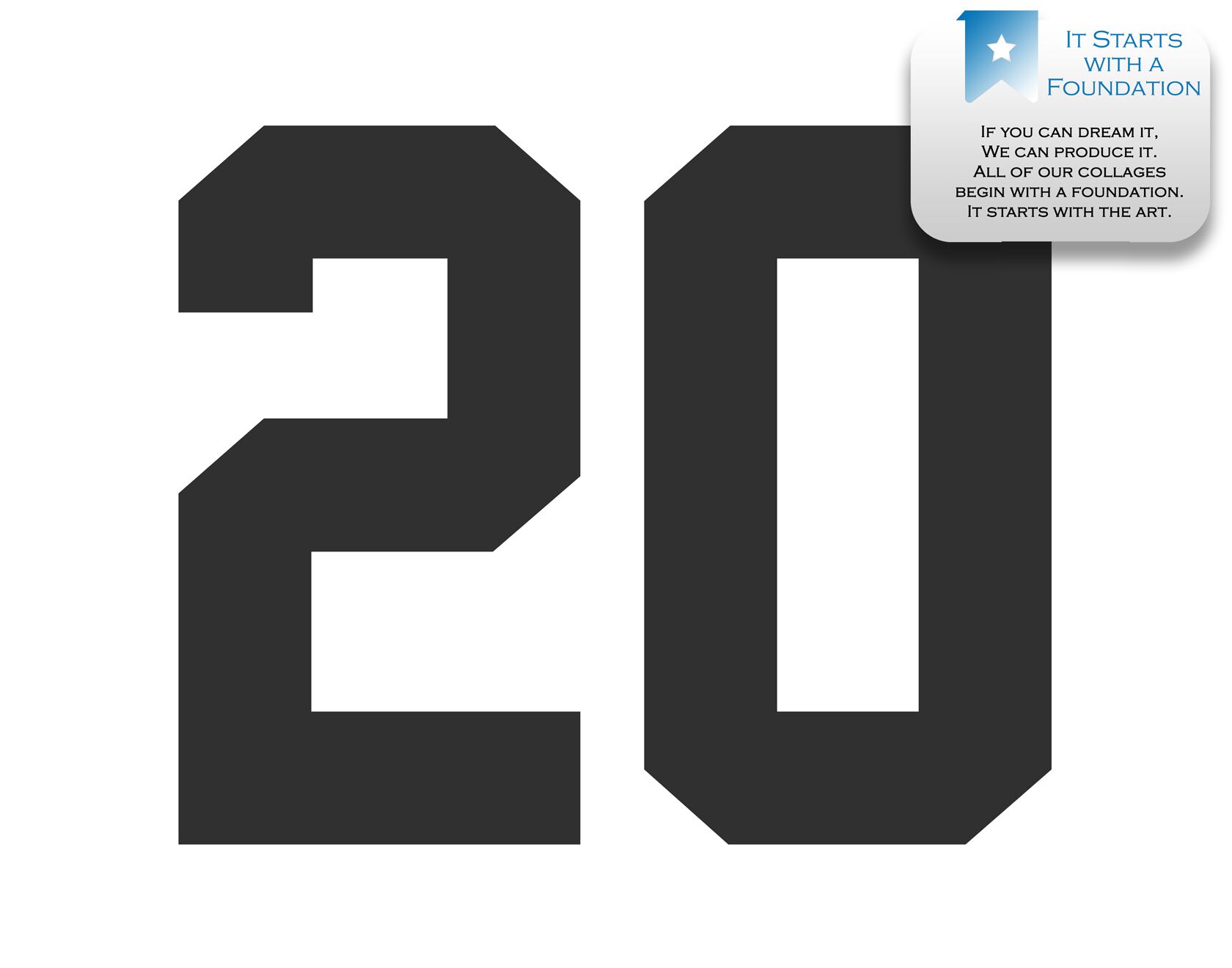 20th Birthday Collage Template