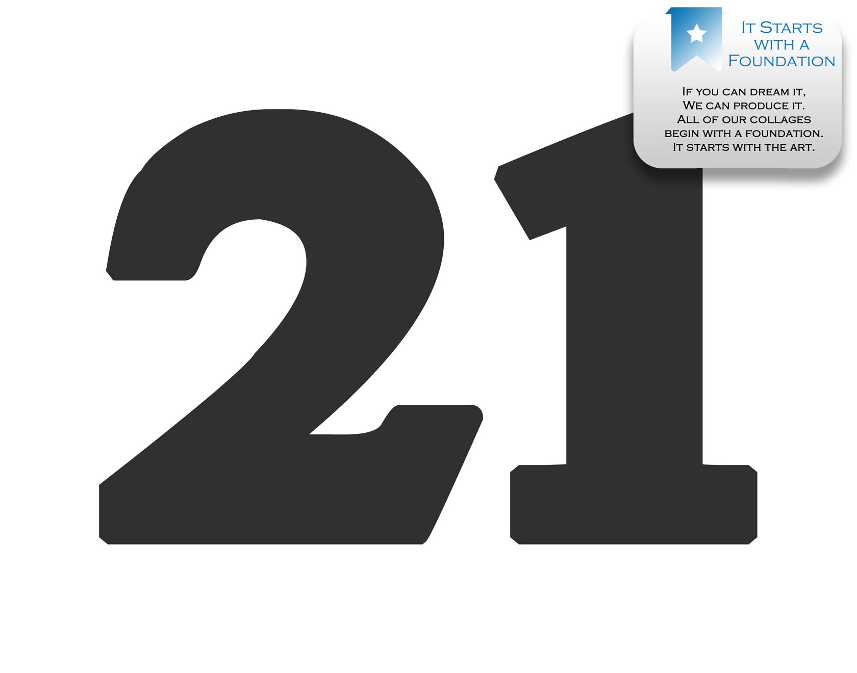 21st Birthday Collage Template