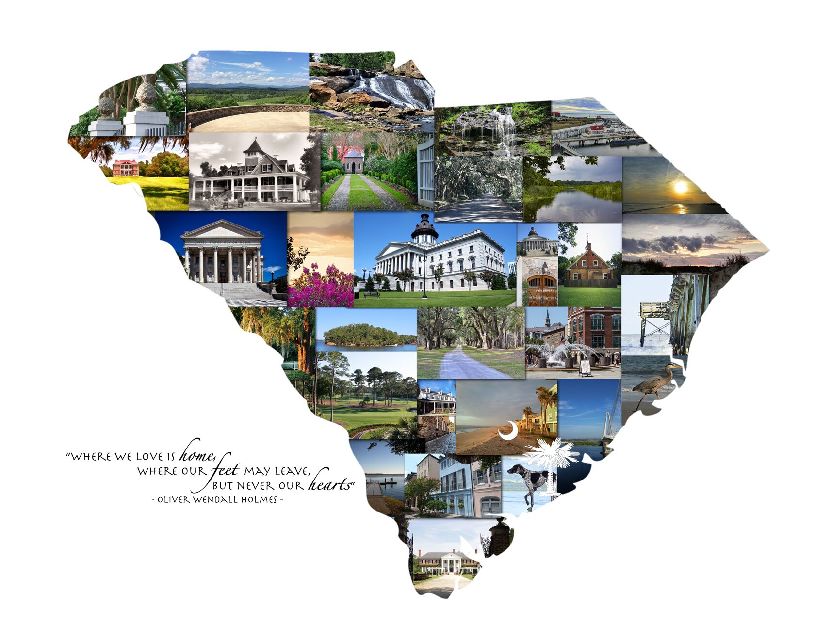 Charleston SC Photo Collage