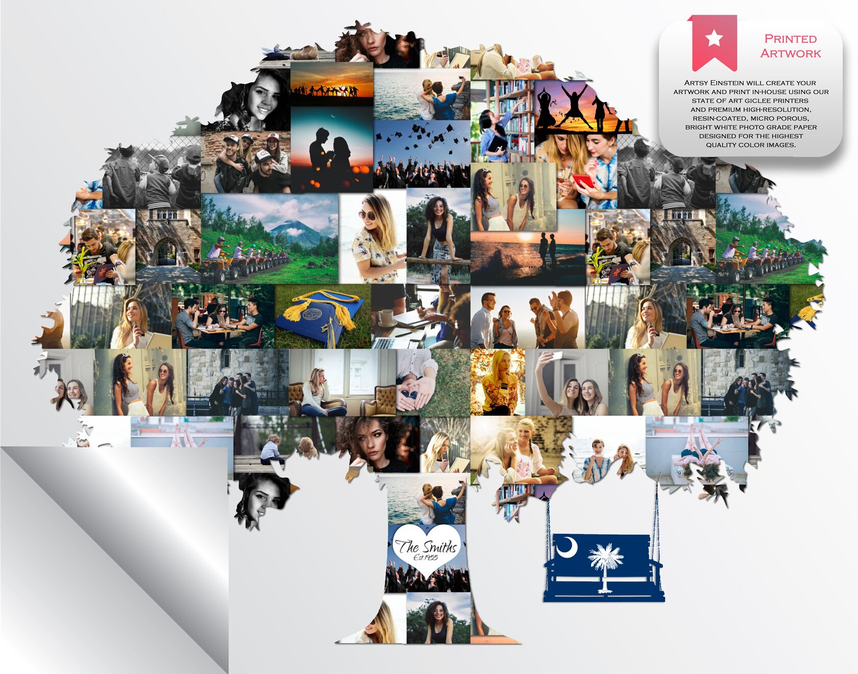 Custom Family Tree Photo Collage - A Unique Gift for Loved Ones - Image 3