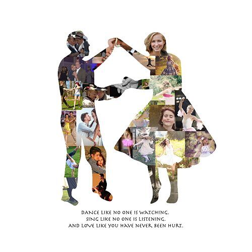 Dancing Couple Photo Collage
