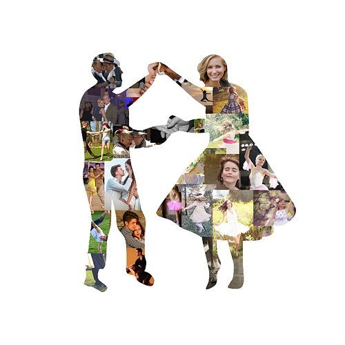 Dancing Couple Photo Collage
